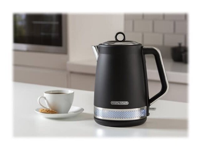 Morphy Richards 108020 Wasserkocher mit Beleuchtung, 1,7 l, Schwarz