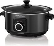 Morphy Richards Slow Cooker – Anbraten und Eintopfen – 3,5 l – Schwarz
