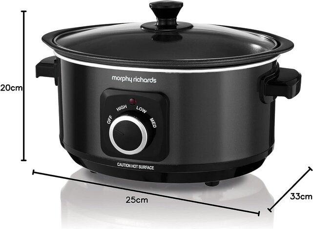 Morphy Richards Slow Cooker - Sear and Stew - 3.5L - Zwart