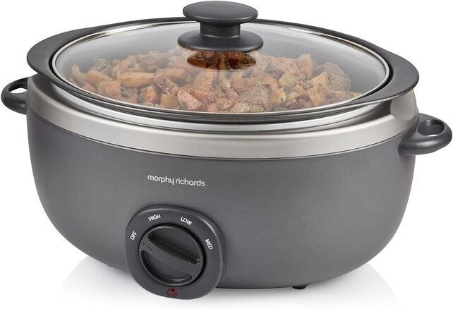 Morphy Richards Sear & Stew Oval Mijoteuse 6,5 L Gris Titane