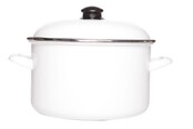 Cosy & Trendy Salerno Enamel Cooking Pan White Ø 24 cm - 6L - White