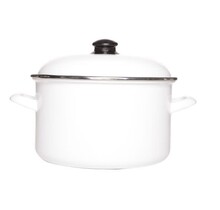 Cosy & Trendy Salerno Enamel Cooking Pan White Ø 24 cm - 6L - White