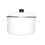 Cosy & Trendy Cosy & Trendy Salerno Enamel Cooking Pan White Ø 24 cm - 6L - White