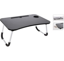 Table de lit plateau - Table pour ordinateur portable pliable - 40x60x28cm