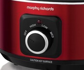 Morphy Richards Slow Cooker 460014 NIEUW Evoke - Sear and Stew  3,5L Rood - Anti-aanbak 163W