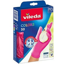 Vileda Disposable Gloves Colors M / L 50 Pcs