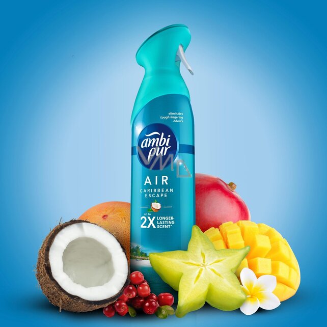 Ambi Pur Air Désodorisant Évasion des Caraïbes Spray 300 ml