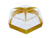 Brilliant Acryl 3-Delige Set Goud Met Deksel  - 21.5 cm