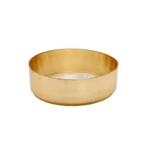 Classic Touch Kristallglasschale mit goldenem Rand, 15,5 cm