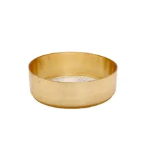 Classic Touch Kristallglasschale mit goldenem Rand, 15,5 cm