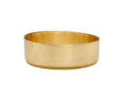 Classic Touch Kristallglasschale mit goldenem Rand, 15,5 cm