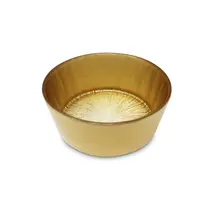 Classic Touch Set of 4 Crystal Glass Small Bowls with Gold Border Ø 9cm