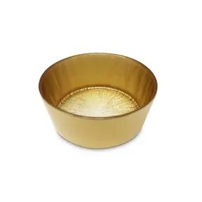 Set of 4 Crystal Gold Small Bowls