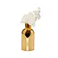 Vivience Diffuseur de bouteille en or Vivience avec capuchon doré et fleur blanche, parfum « Muguet »