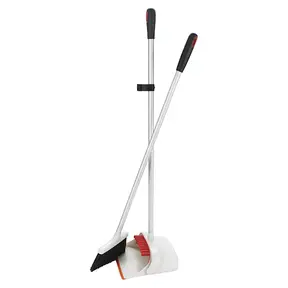 Joybos JOB091 Broom And Dustpan Silver