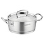 Korkmaz Stainless Steel Casserole Dish, with Lid, 24cm/4.5L, "Proline" - Korkmaz