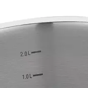 Korkmaz Proline Professional Series 2,8 Liter Roestvrijstalen Lage Braadpan met Deksel in Zilver