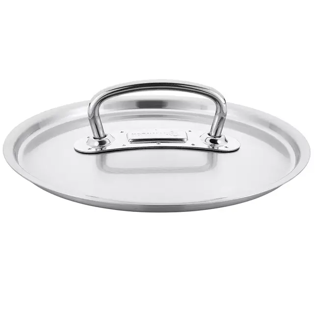 Korkmaz Proline Professional Series 2,8 Liter Roestvrijstalen Lage Braadpan met Deksel in Zilver