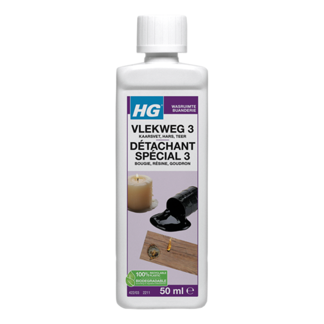 HG Stain Away Nr. 3 - Textile stain remover for candle wax, tar and resin