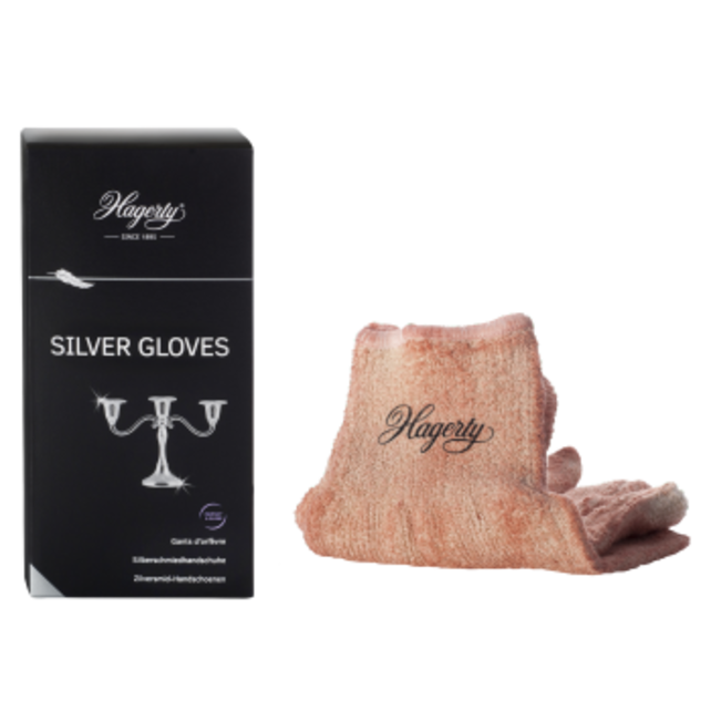 Hagerty Gants de Nettoyage pour Argent – Redonne Éclat & Protège de l’Oxydation – 1 Paire