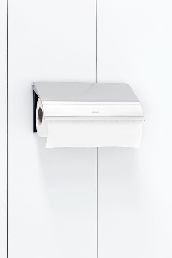 Brabantia Kitchen Roll Holder Wall Mounted Matt Steel Bilsen