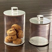 Lucite Luxury Round Marble Holder - 19 cm