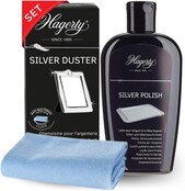 Hagerty Set Silver Polish + Silver Duster Silver Cleaning Cloth