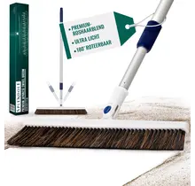 Telescopic Premium Japanese Swivel Broom - Horsehair - 45 cm - Ultra Light