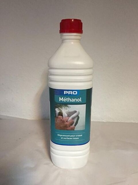 Méthanol PRO : Dégraissant efficace pour l'élimination des taches sur les cristaux et les tissus