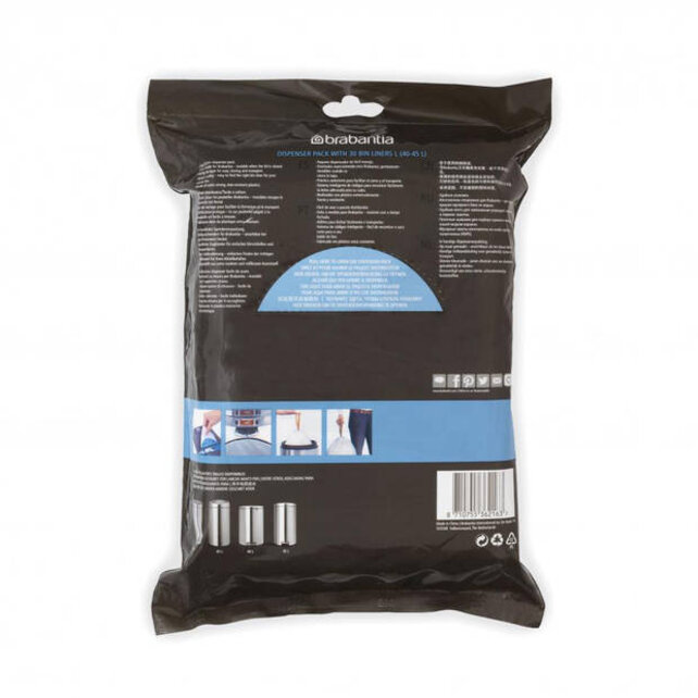 Brabantia Perfect Fit Bin Liners - 40/45 L - Code L - 30 pieces
