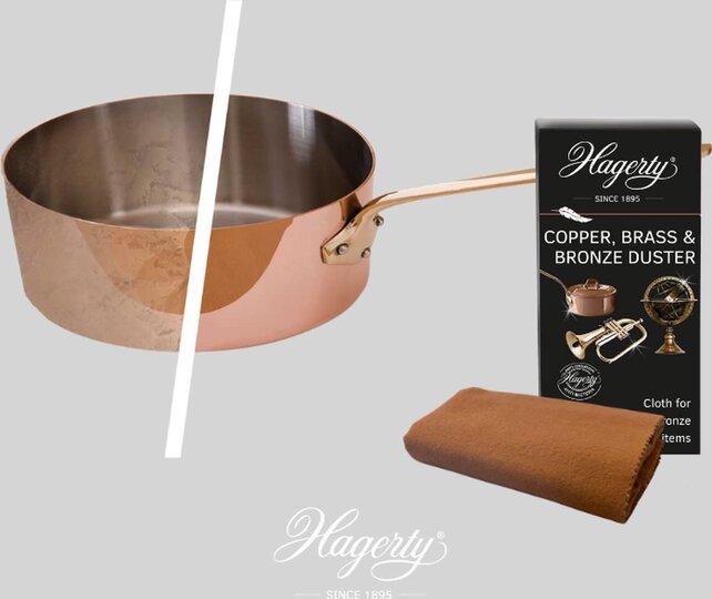 Hagerty Koperen Messing & Bronzen Stofdoek: reinigingsdoek voor koperen, messing en bronzen voorwerpen