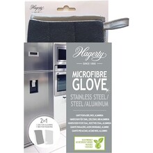 Microfiber Gloves to Clean Steel and Stainless Steel