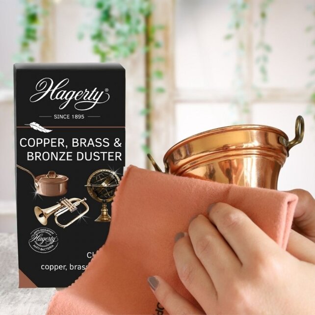 Hagerty Copper Brass and Bronze Duster : chiffon de nettoyage pour articles en cuivre, laiton et bronze