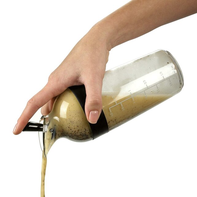 OXO Salade Dressing Shaker 350 ml, Zwart