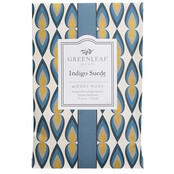 Sachet parfumé en suède indigo Greenleaf, petit