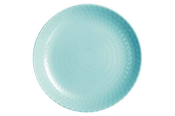 Assiette Plate Luminarc Pampille Turquoise Verre (25 Cm) (24 Unités)