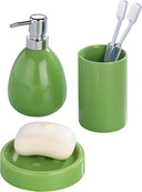 Wenko "Polaris" Toothbrush Tumbler, Green 7.5 x 11.2 x 7.5 cm