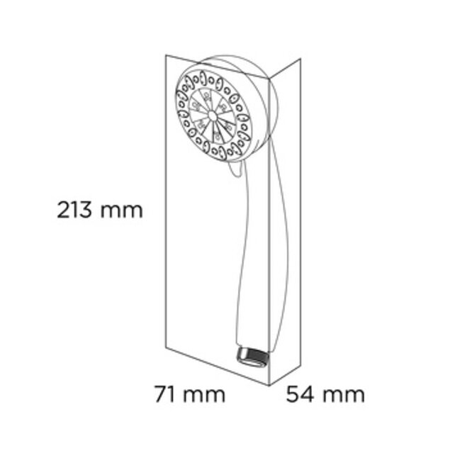 Tiger Formia Hand shower with 3 jet modes Chrome