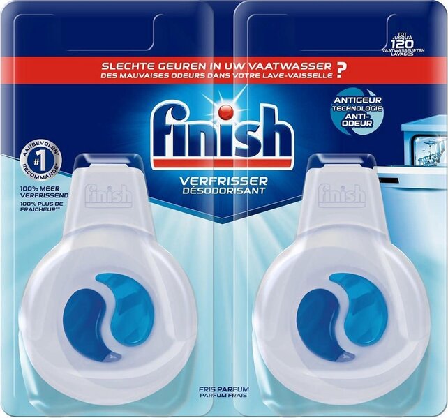Finish Dishwasher Freshener Refresher Anti-Odor 2 pieces