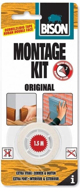 Bison Montage Kit Original Double-Sided Tape 1.5 metres