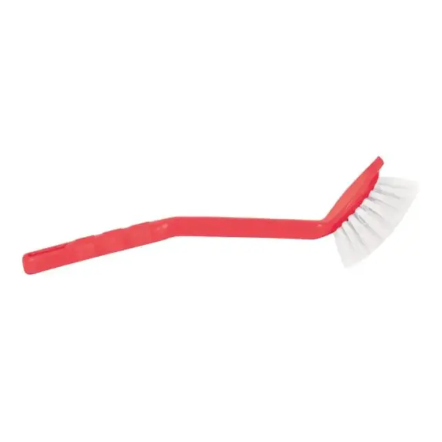 Brosse à Vaisselle Plastique Ronde - Rouge ou Vert Olive