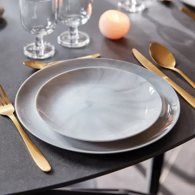 Luminarc Servies Set Diwali Granit  Marmer 18-delig