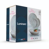 Luminarc Service de Vaisselle Diwali Granit Marbre - 18 pièces