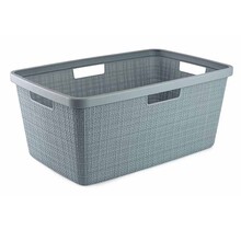 Curver Jute Laundry Basket Smokey Grey 46L