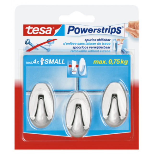 Tesa Powerstrips® Haken Small Ovaal - 3 Stuks