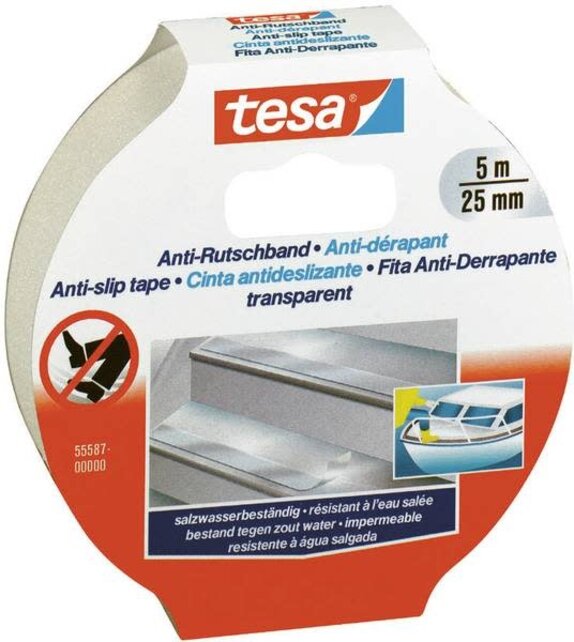 Ruban antidérapant Tesa Transparent 5M x 25mm