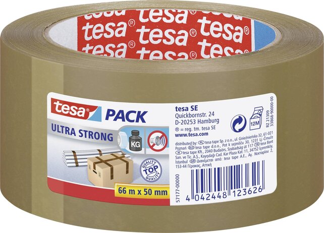 Tesa Verpakkingstape Bruin 50mm x 66M