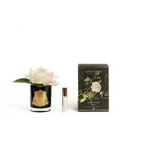 Parfümierte Natural Touch Rose in Schwarz – Rosa Rouge