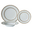 Brilliant Floral Lace Gold 18 Piece Dinnerware Set, Service for 6