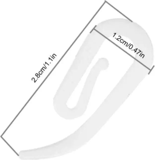 Muschelhaken Vorhanghaken Schwer 50 Stück - extra stark - Typ Delrin
